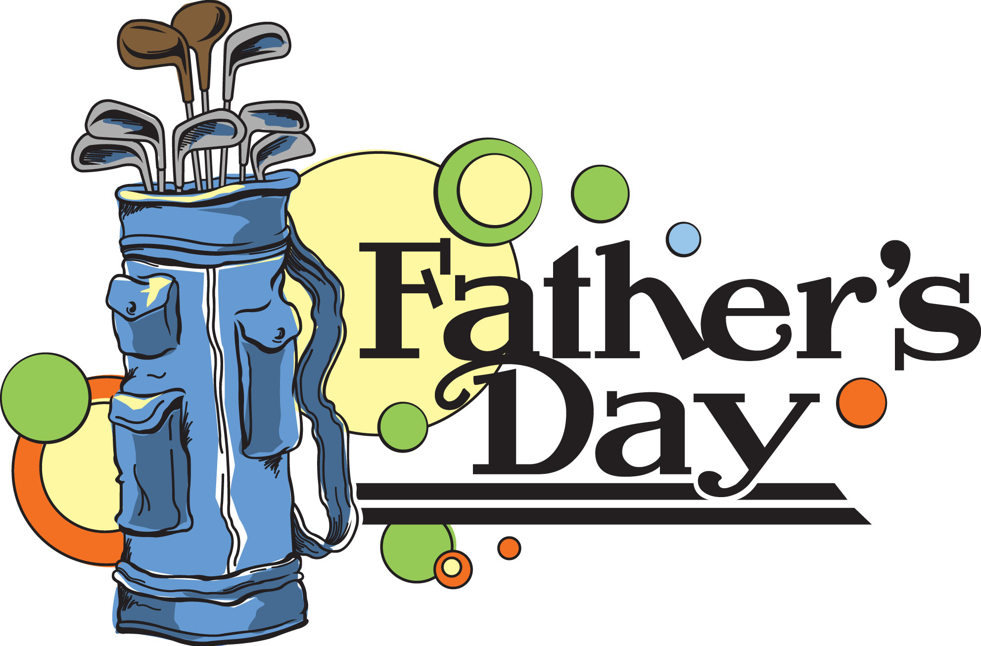 Happy Father's Day Golf Clip Art