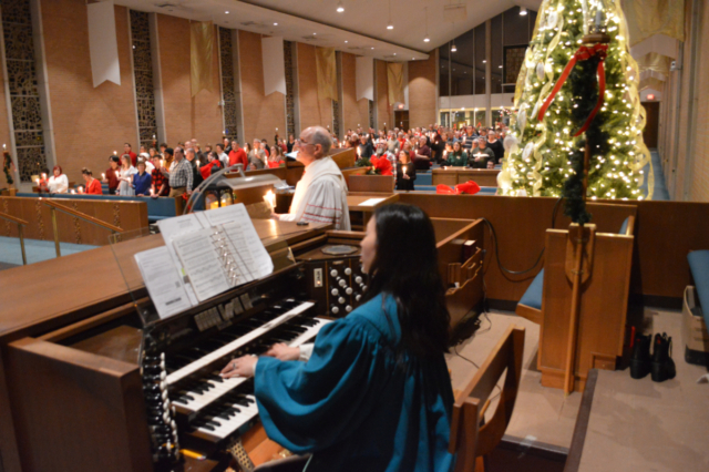 Silent Night on the magnificent pipe organ