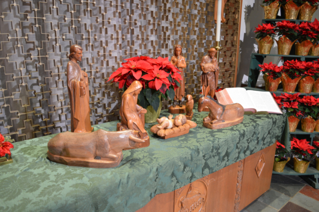 Central's beautiful wooden nativity